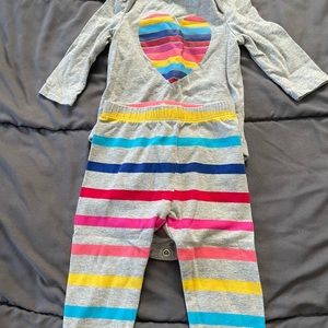 Three baby girl outfits.